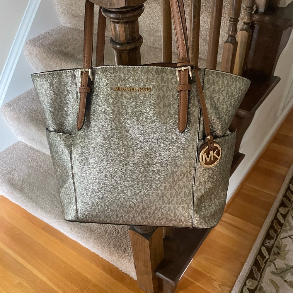 Michael Kors Beige Monogram Bag
